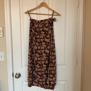 Vintage Long Floral Skirt